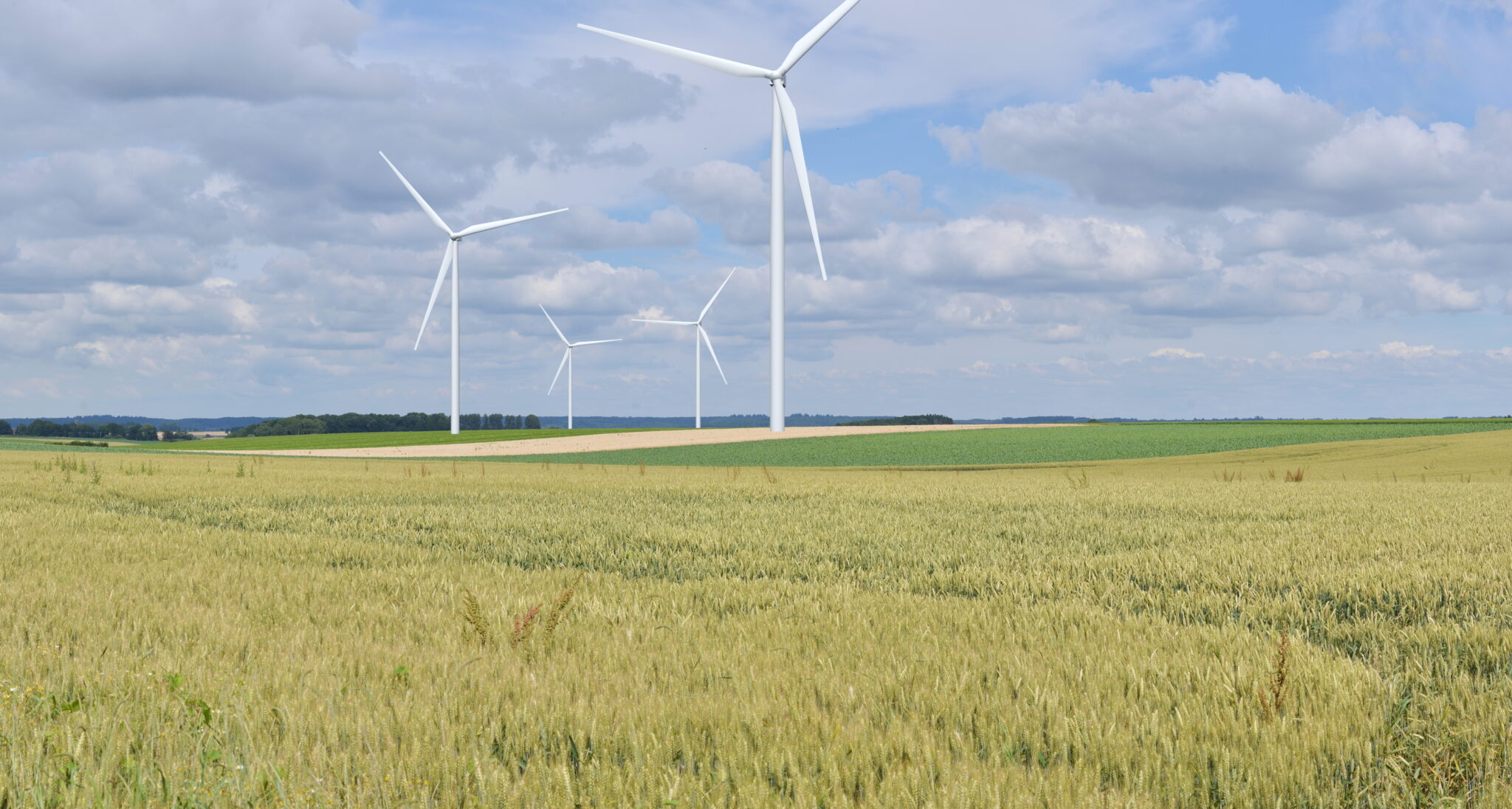 Photomontage 4 éoliennes projet éolien Bosc Geffroy